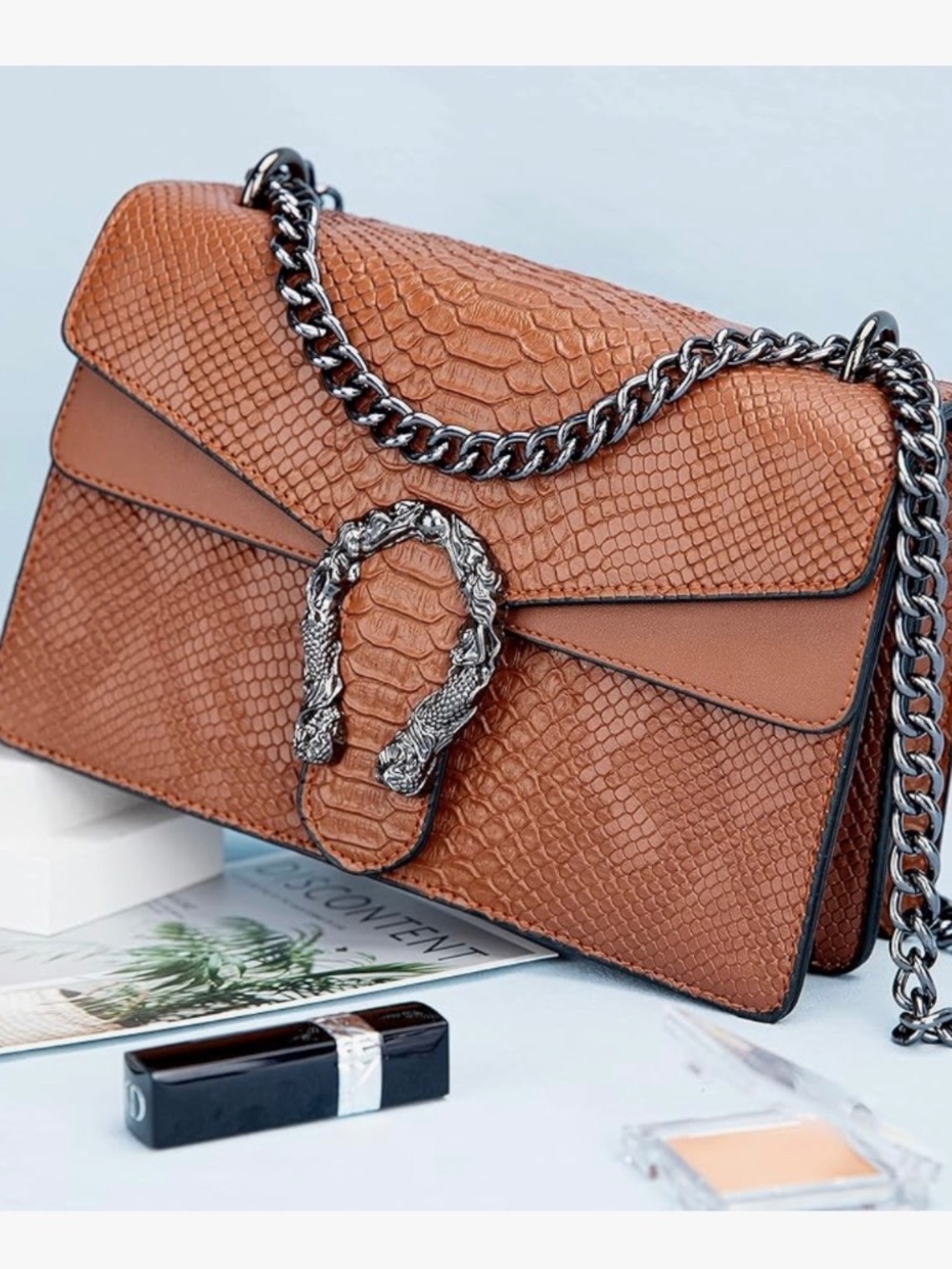 Crossbody Bags for Women Snake Printed